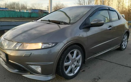 Дефлекторы окон (ветровики) Honda Civic VIII Hb 5d 2006-2011"EuroStandard" (Хонда Сивик) Кобра Тюнинг